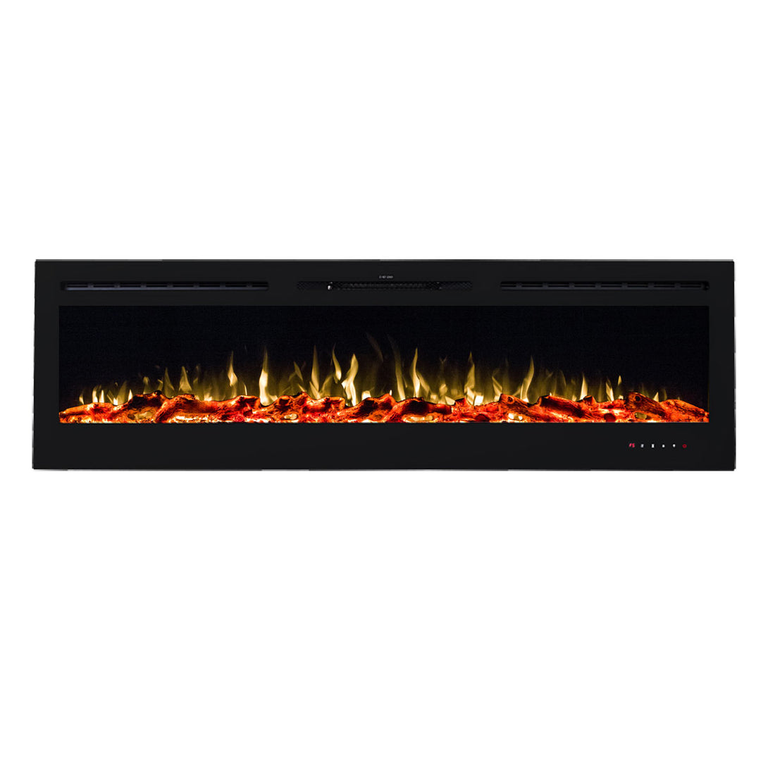 Provence 1500W 72 inch Recessed / Wall Mounted Electric Fireplace - Moda Living