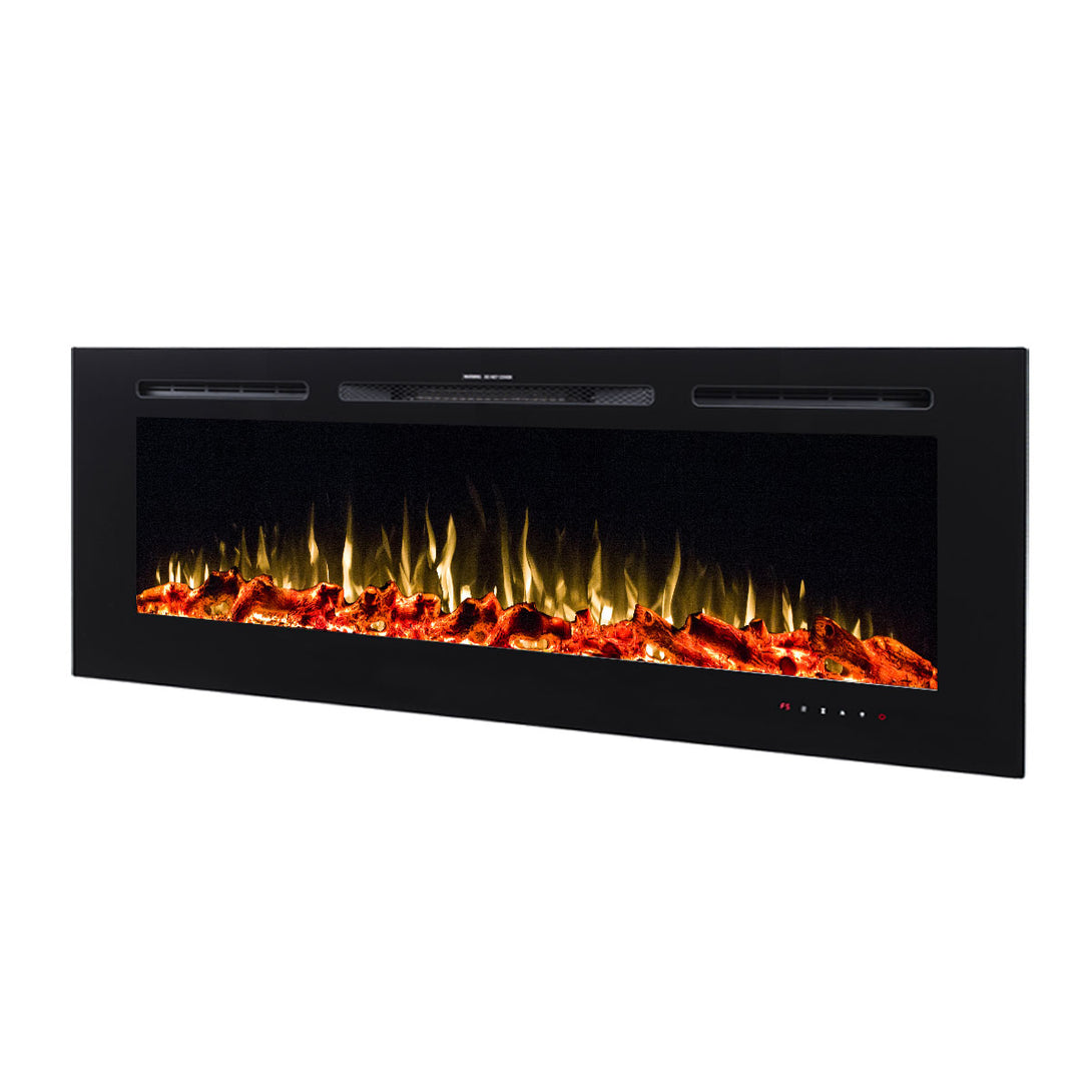 Provence 1500W 72 inch Recessed / Wall Mounted Electric Fireplace - Moda Living