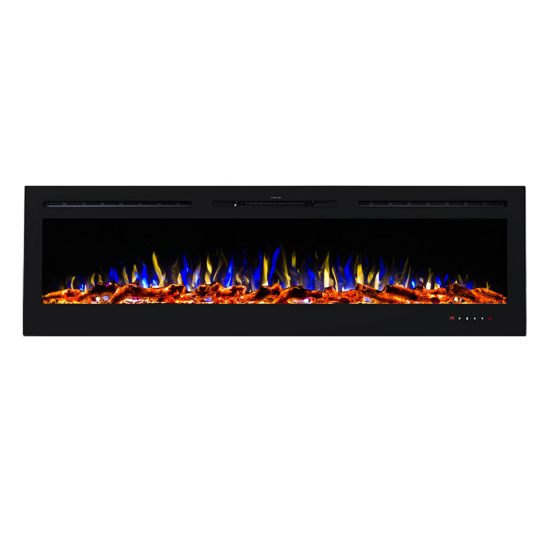 Provence 1500W 72 inch Recessed / Wall Mounted Electric Fireplace - Moda Living