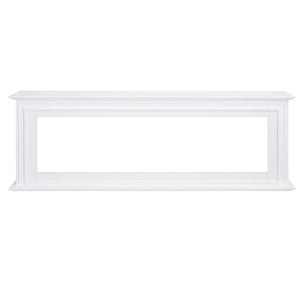Concerto 1500W 72 Inch Electric Fireplace Insert with Eton White Mantel Suite - Moda Living