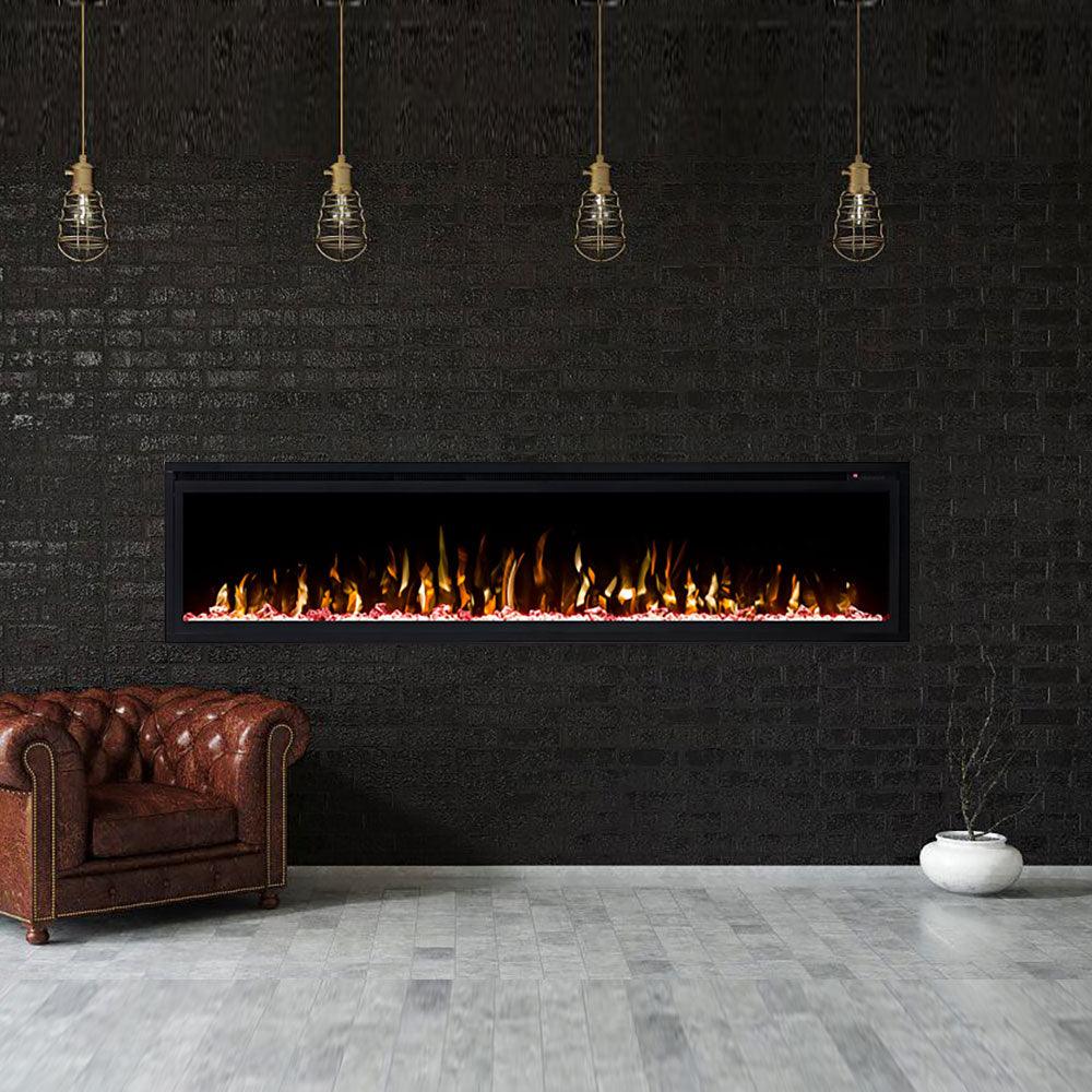 Concerto 1500W 72 inch Recessed / Wall Mounted Electric Fireplace - Moda Living