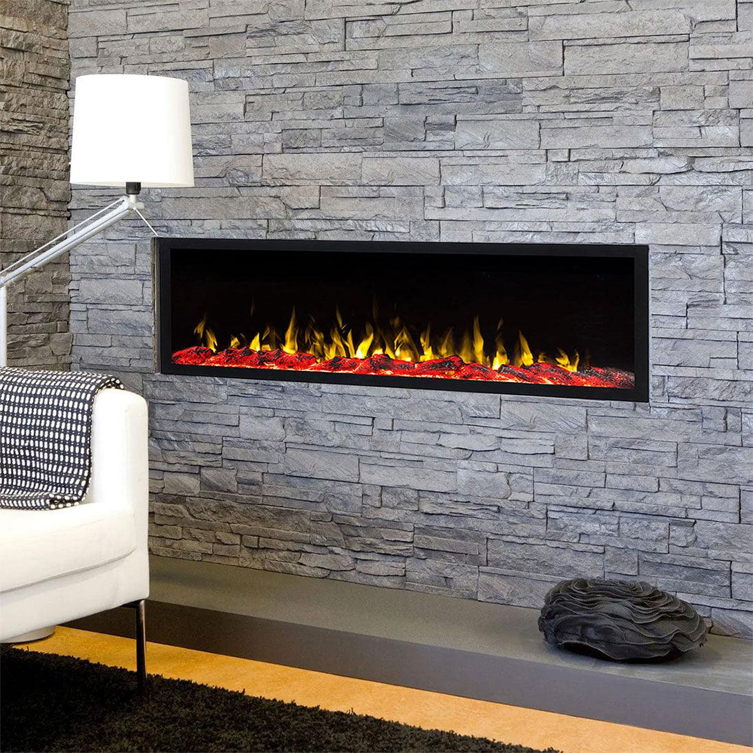 COMO 60 inch Built-in Recessed / Wall Mounted Electric Fireplace Decorative – No heat - Moda Living