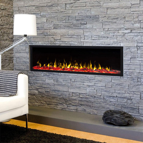 COMO 60 inch Built-in Recessed / Wall Mounted Electric Fireplace Decorative – No heat - Moda Living