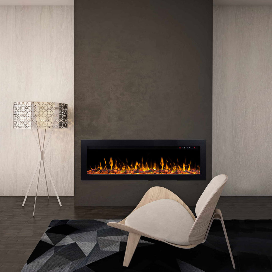 Sonata 1500W 50 inch Built-in Recessed Electric Fireplace - Moda Living