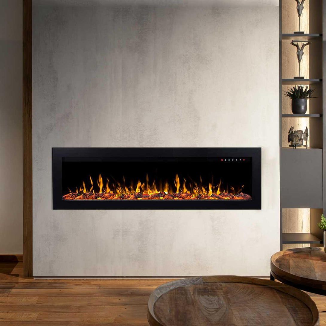 Sonata 1500W 60 inch Built-in Recessed Electric Fireplace - Moda Living