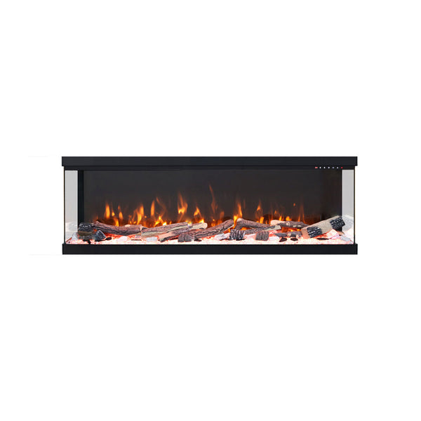 Langham 1600W 1/2/3-Sided 50 Inch Extra Deep Electric Fireplace