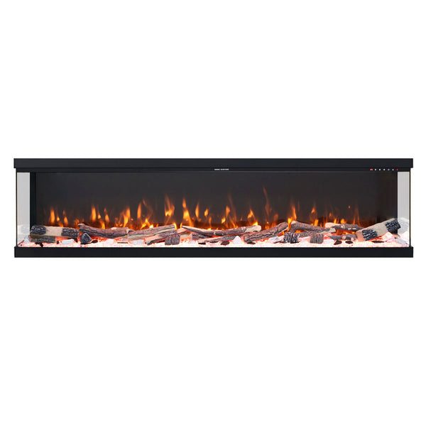 Langham 1600W 1/2/3-Sided 78 Inch Extra Deep Electric Fireplace