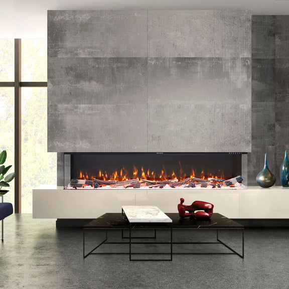 Langham 1600W 1/2/3-Sided 78 Inch Extra Deep Electric Fireplace - Moda ...