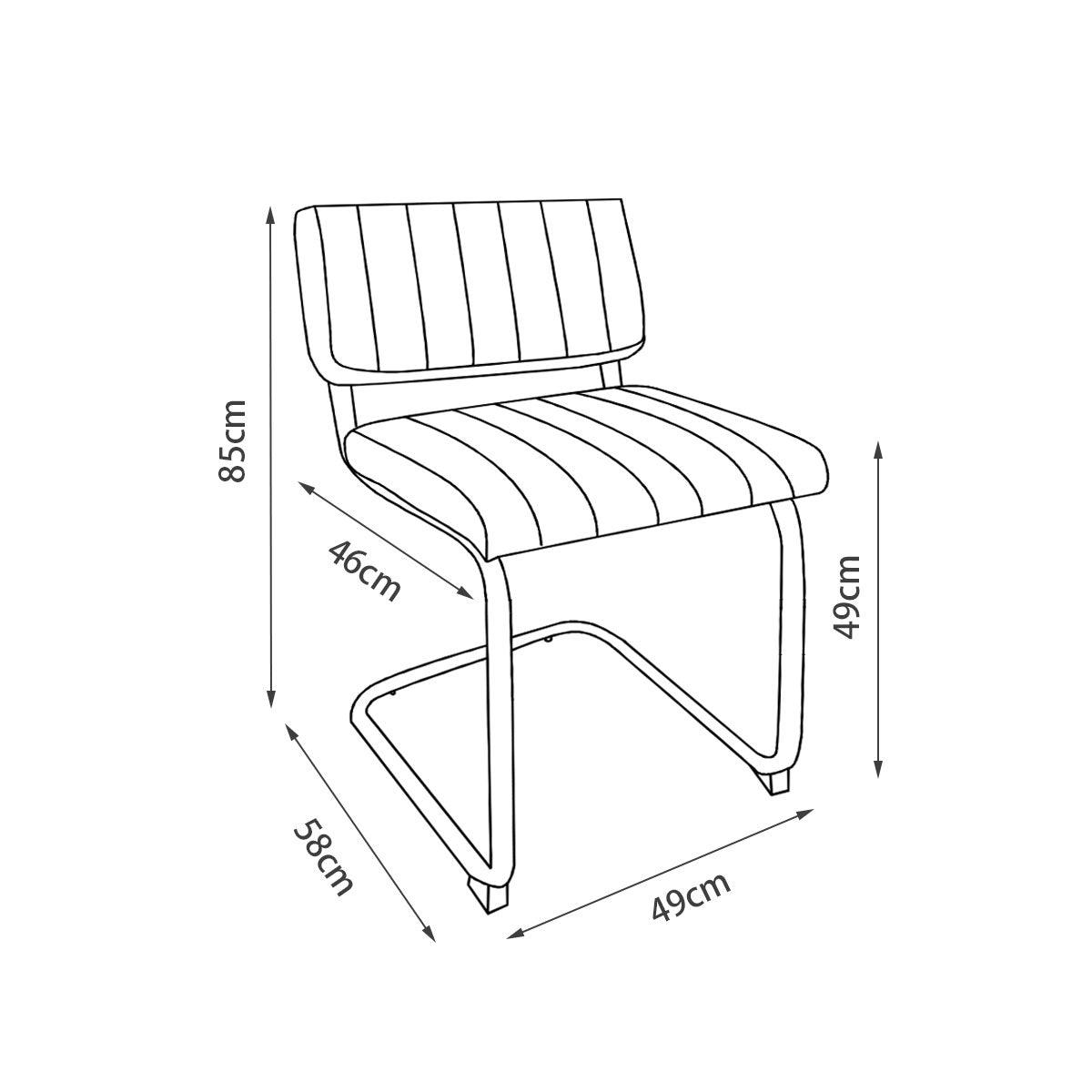 Mila Dining Chair (Set of 2) - Light Beige Boucle Fabric Golden Legs - Moda Living