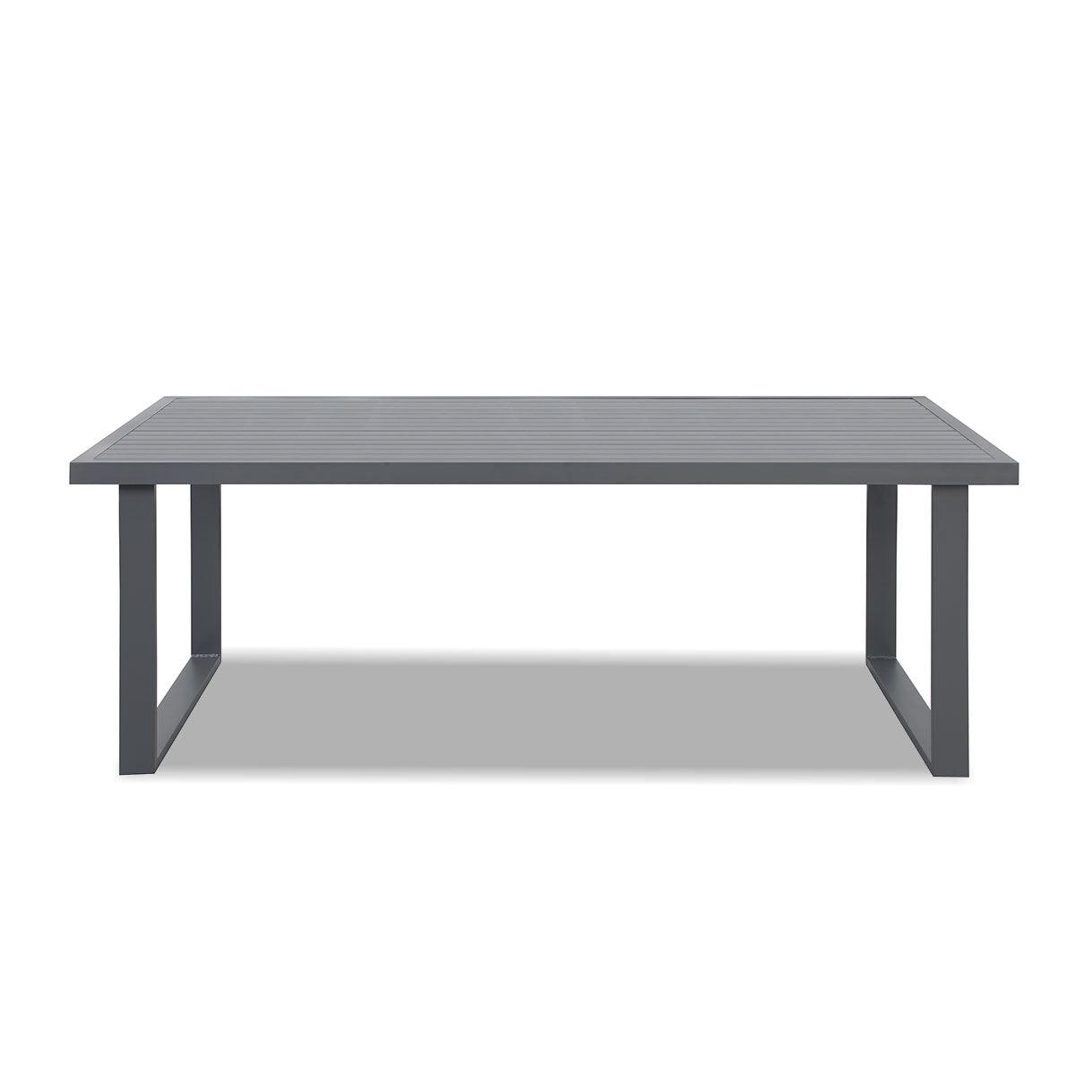 Clayton Charcoal Aluminium Outdoor Dining Table (200x100cm) Moda Living