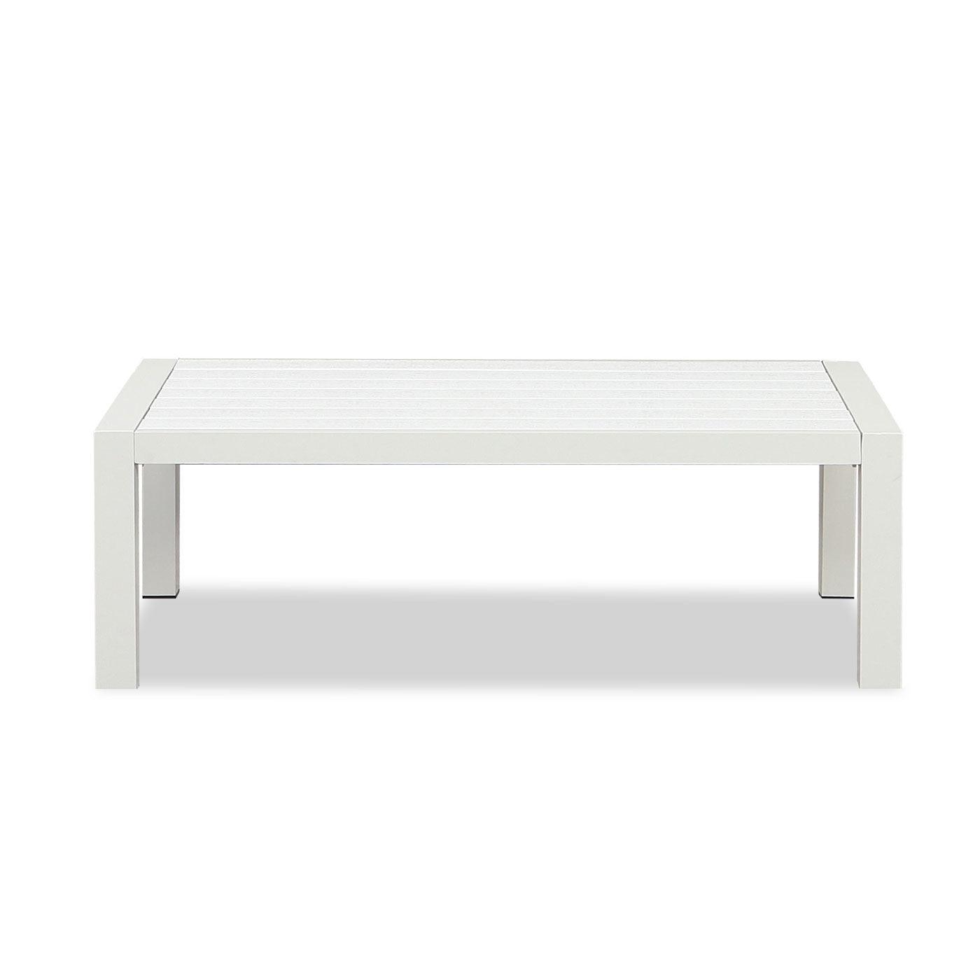 Manly 5 Seater White Aluminium Sofa Lounge Set - Light Grey Cushion - Moda Living