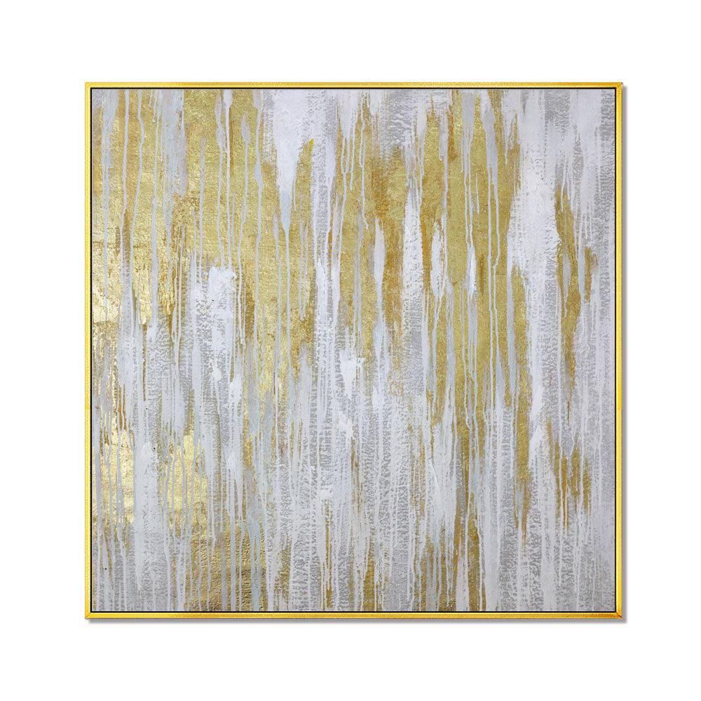 Framed Oil Painting Hand Painted Abstract Modern Canvas - Memory (100cm x 100cm) - Moda Living