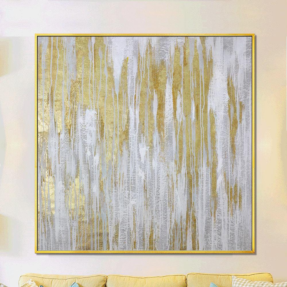 Framed Oil Painting Hand Painted Abstract Modern Canvas - Memory (100cm x 100cm) - Moda Living