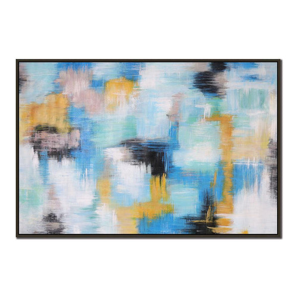 Framed Oil Painting Hand Painted Abstract Modern Canvas - Inception (120cm x 80cm) - Moda Living