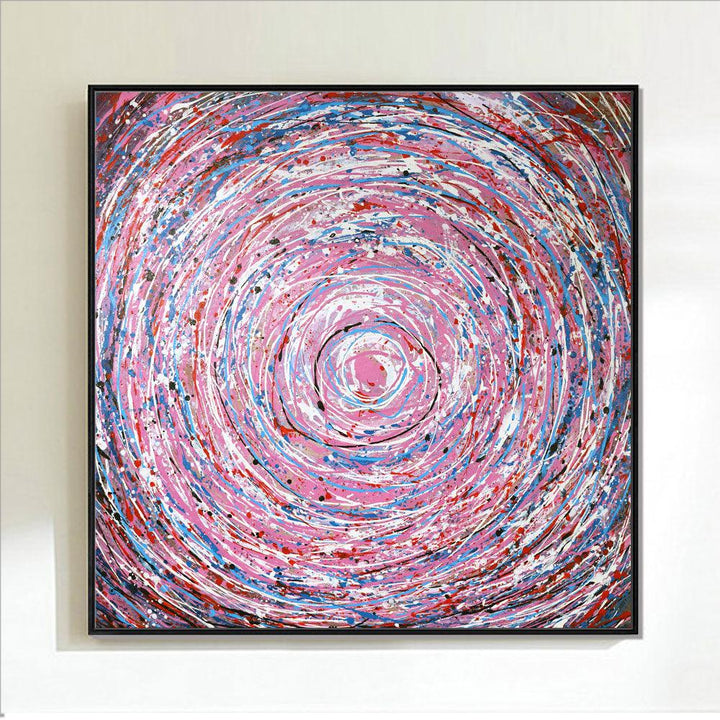 Framed Oil Painting Hand Painted Abstract Modern Canvas - Art Storm (100cm x 100cm) - Moda Living