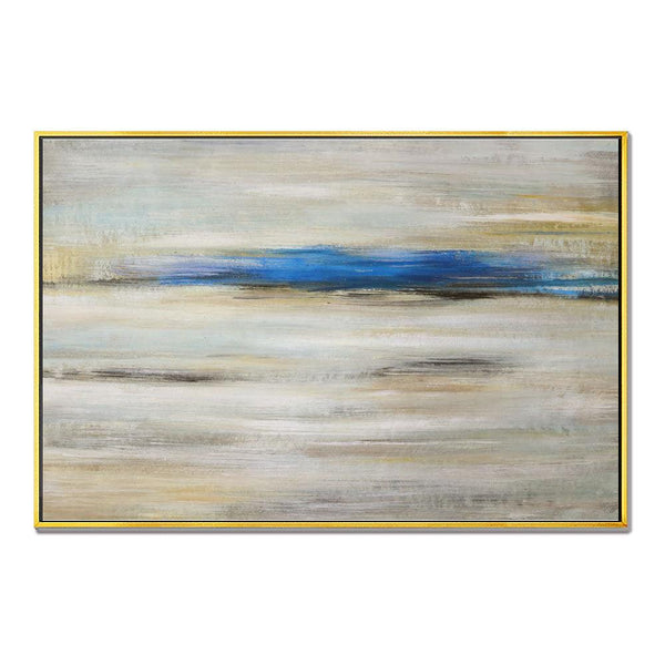 Framed Oil Painting Hand Painted Abstract Modern Canvas - Fog (120cm x 80cm) - Moda Living