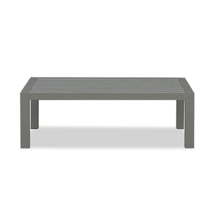 Manly 4 Seater Charcoal Aluminium Sofa Lounge Set - Grey Cushion - Moda Living