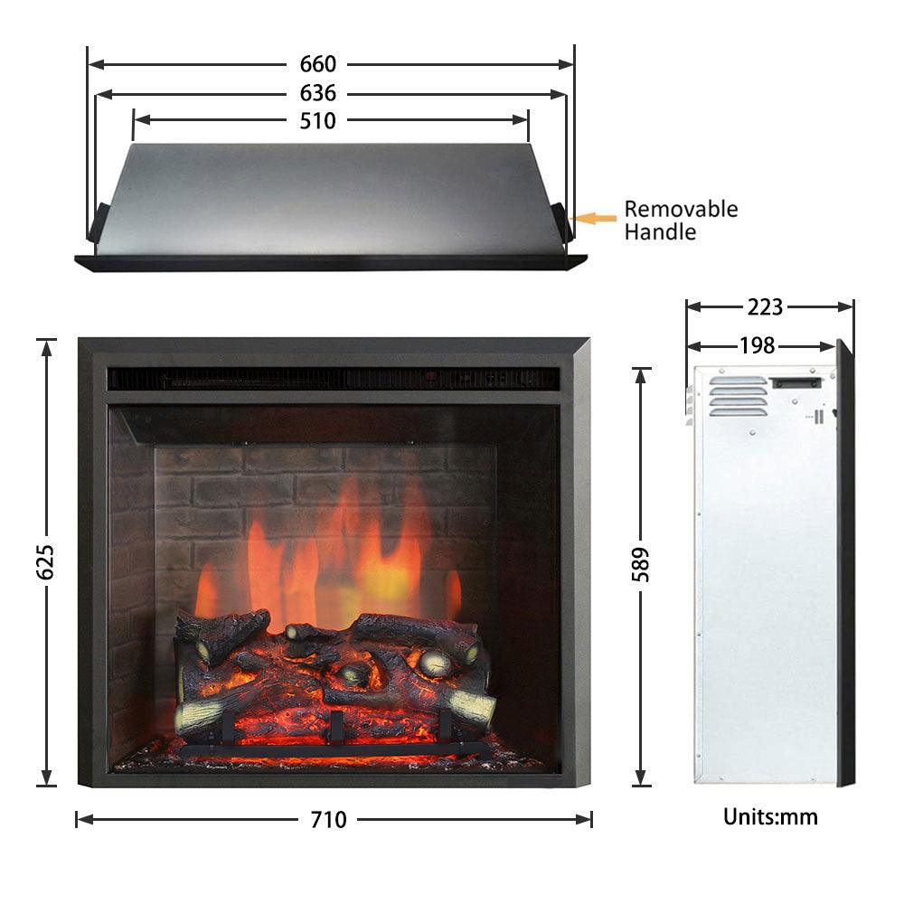 Primo 2000W 26" Electric Fireplace Insert - Moda Living